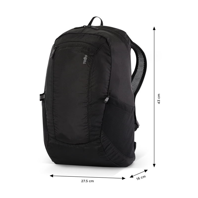 MOCHILA PLEGABLE TROKER M NEGRO/BLACK - 4
