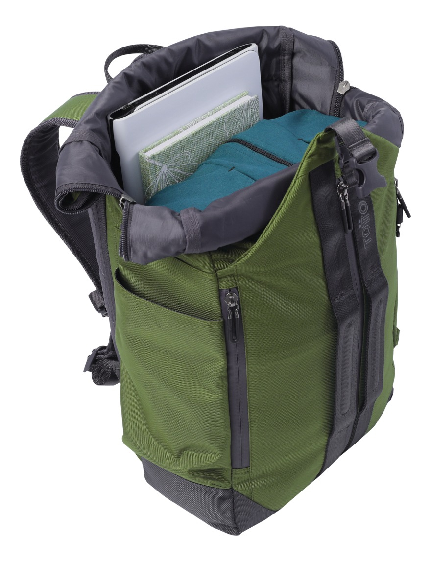 TOTTO MOCHILA GRANDE NOTEBOOK URBANA JUVENIL HOMBRE ANTIROBO - 5