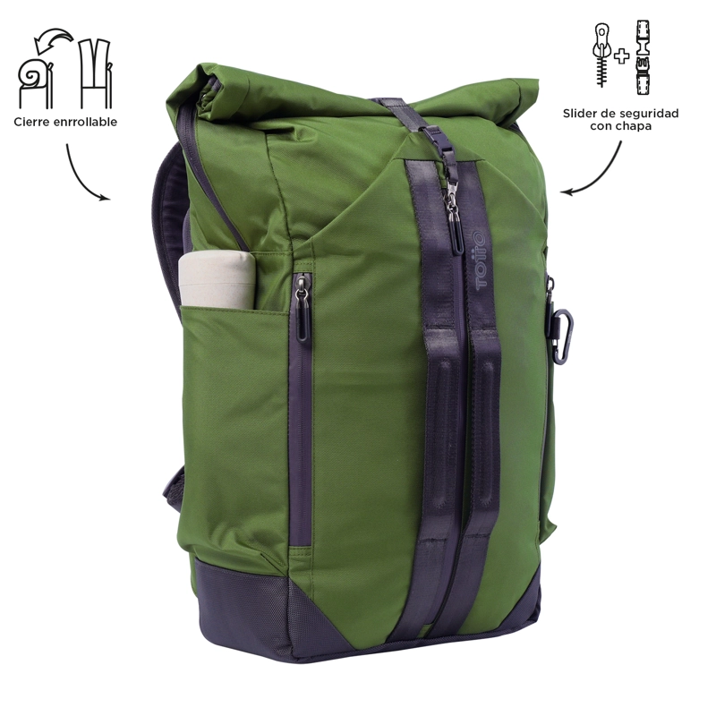 MOCHILA PARA HOMBRE SPURN 2.0 PORTA NOTEBOOK 14' VERDE - 7