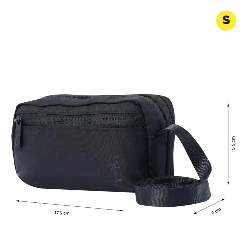 CARTERA PARA MUJER BOMBO CROSSBODY NEGRA - 3