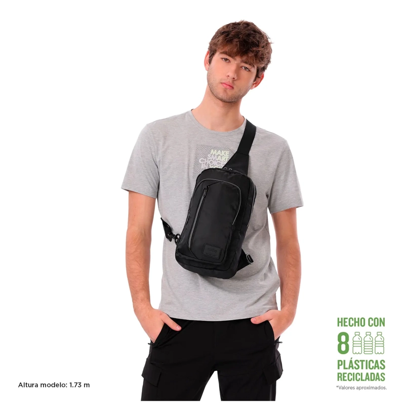 CARTERA PARA MUJER TRACER BANDOLERA NEGRA TOTTO - 2