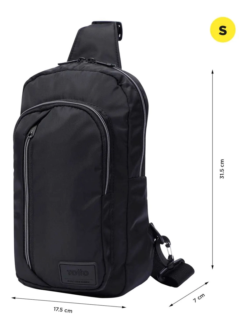 CARTERA PARA MUJER TRACER BANDOLERA NEGRA TOTTO - 3