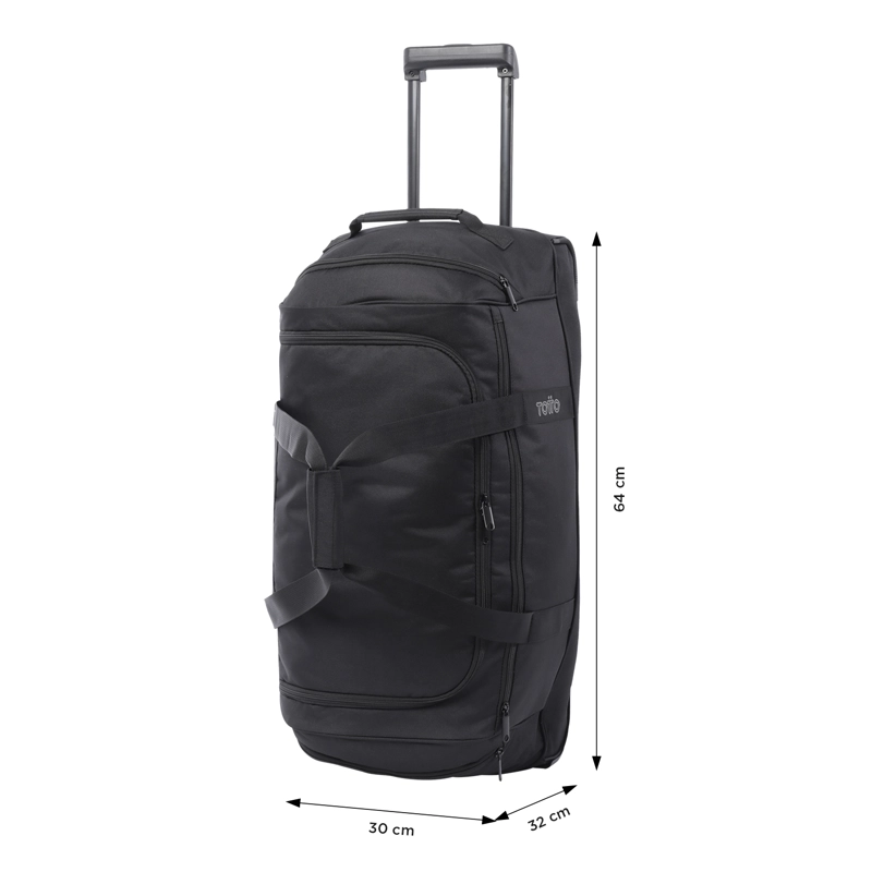 BOLSO CON RUEDAS DE VIAJE TOTTO ACTIVE WHEELS M BLACK - 3