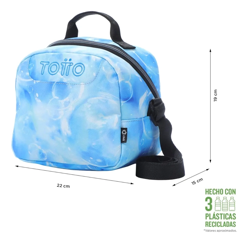 TOTTO LONCHERA TE RMICA ESCOLAR NIÑA RPET IMPERMEABLE ECO001 - 2
