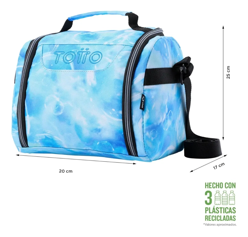 TOTTO LONCHERA TE RMICA ESCOLAR NIÑO RPET IMPERMEABLE ECO007 - 2