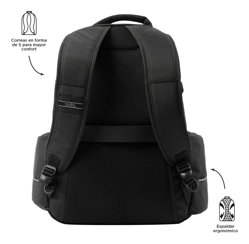 MOCHILA NOTEBOOK 15.4  MOCHILA POLIXAN 2.0 HOMBRE TOTTO - 4