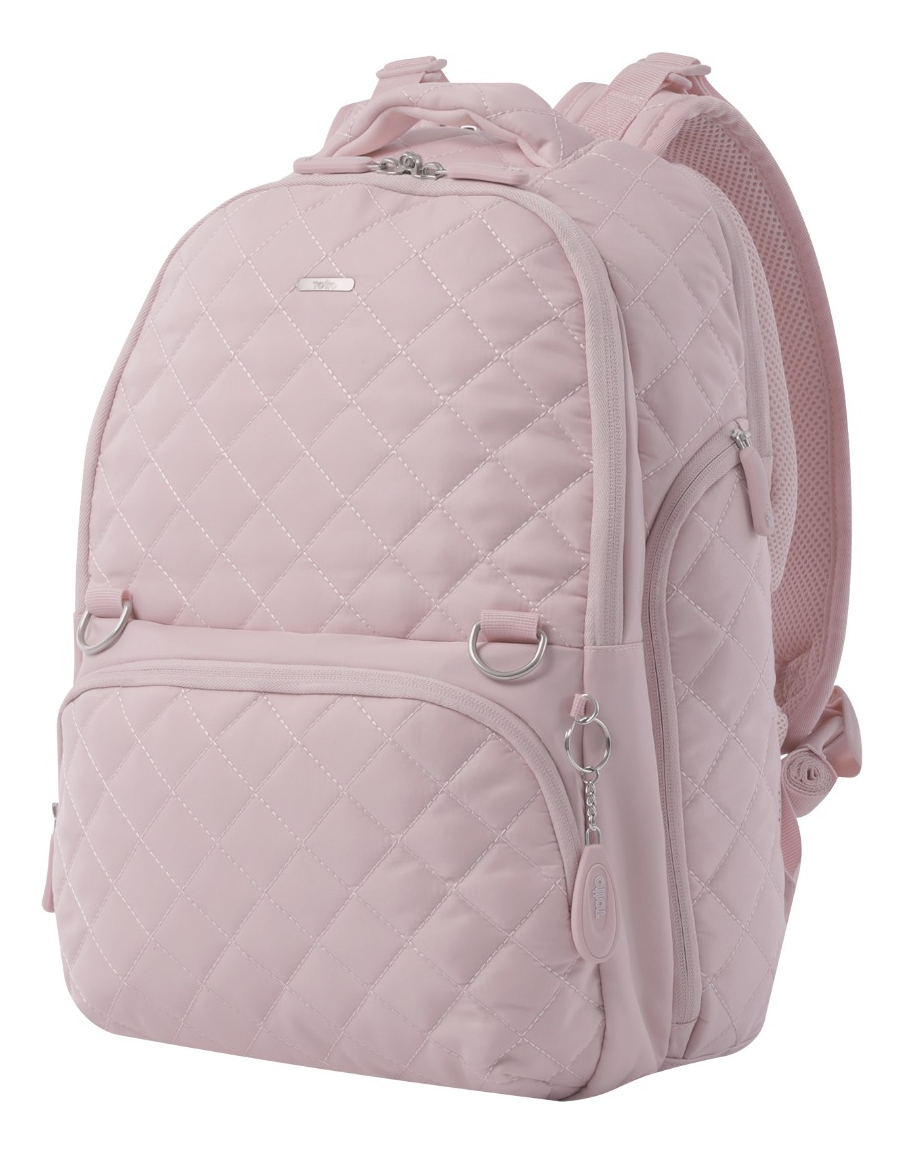 MOCHILA MATERNAL BABYBAO TOTTO PAÑALERA GRANDE ROSADO MUJER - 2