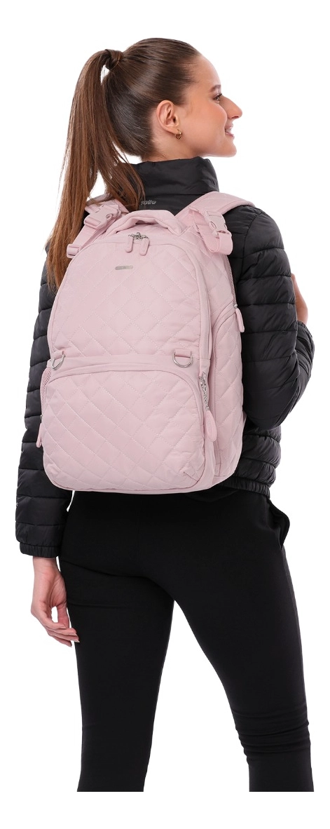 MOCHILA MATERNAL BABYBAO TOTTO PAÑALERA GRANDE ROSADO MUJER - 8