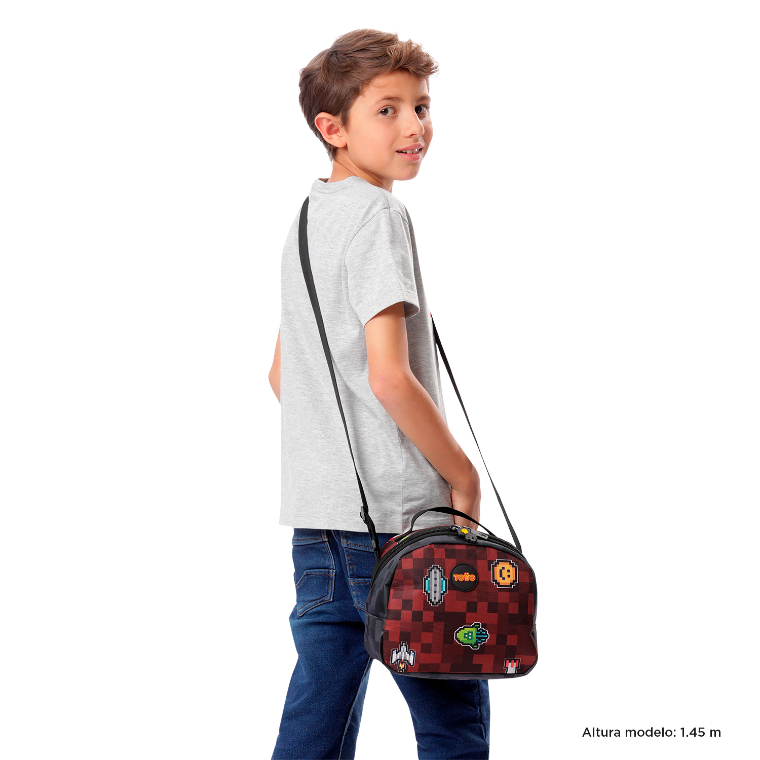 LONCHERA TÉRMICA ESCOLAR PARA NIÑO DIGIBOT MEDIANA ROJA TOTTO - 2