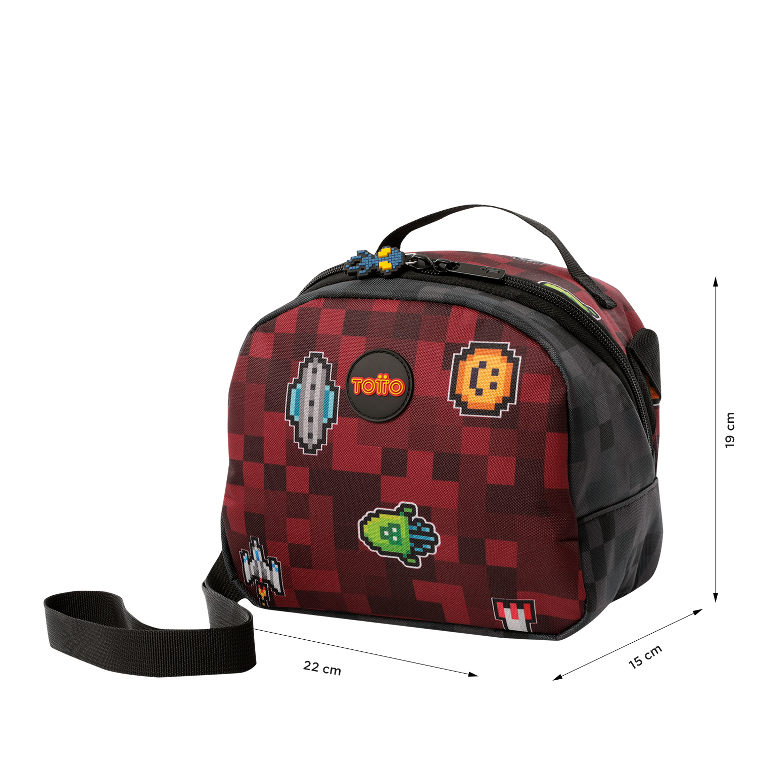 LONCHERA TÉRMICA ESCOLAR PARA NIÑO DIGIBOT MEDIANA ROJA TOTTO - 4