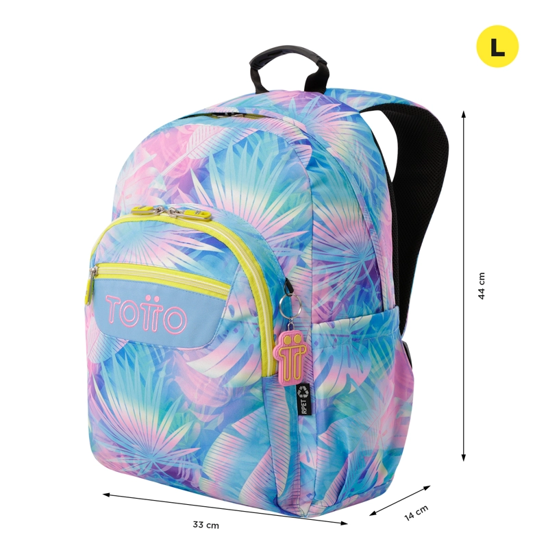 MOCHILA ESCOLAR NIÑA NOTEBOOK 14' ACUARELA AZUL - 3