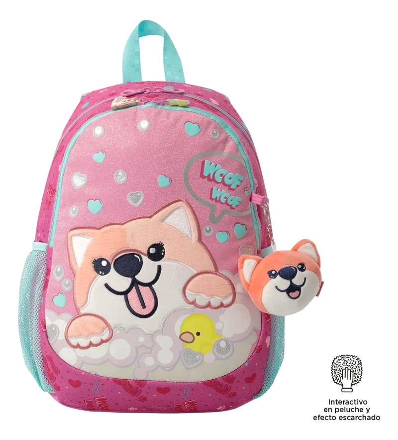 MOCHILA ESCOLAR PARA NIÑA DOGGY LOVE MADIANA TOTTO - 1