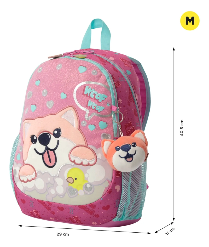 MOCHILA ESCOLAR PARA NIÑA DOGGY LOVE MADIANA TOTTO - 3