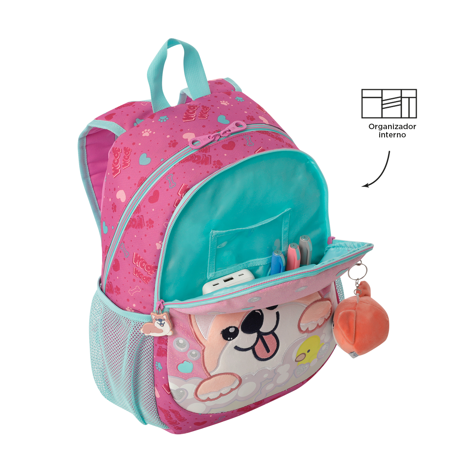 Mochila Escolar para Niña Doggy Love Madiana Totto - 6