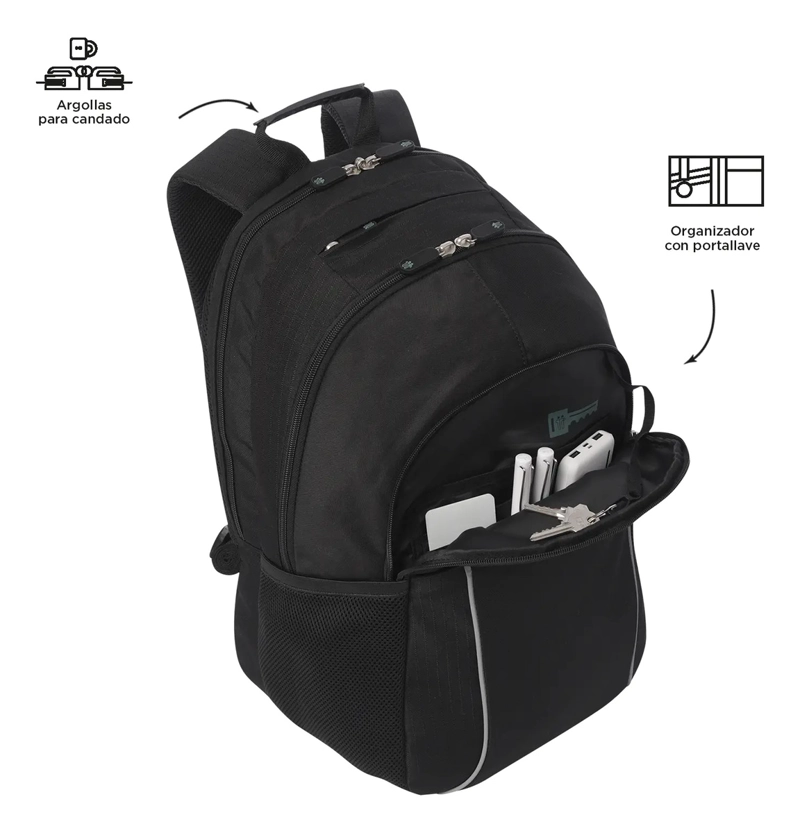 MOCHILA URBANA JUVENIL CAMBRI 2.0 NOTEBOOK 15.4  TOTTO - 6