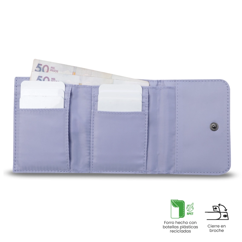 BILLETERA TOTTO RFID BLOCKER ROXANNE MORADO - 4