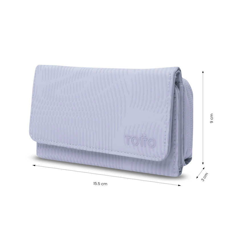 BILLETERA TOTTO RFID BLOCKER TEXTURE VAR MORADO - 2
