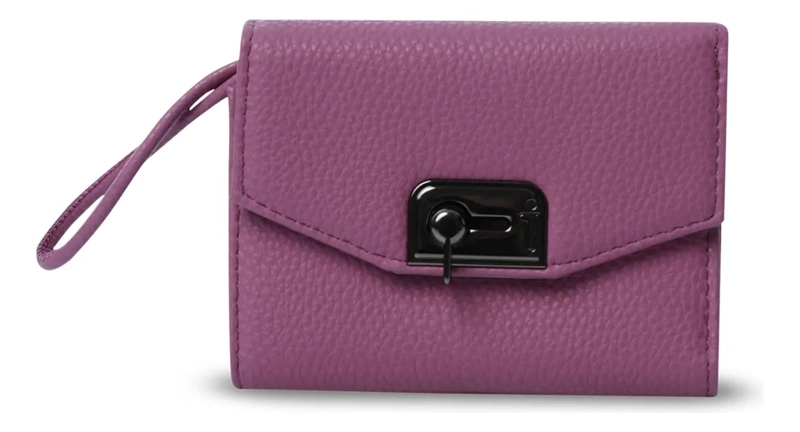 BILLETERA SMOOTH NEY CON RFID BLOCKER ROSADA - 1