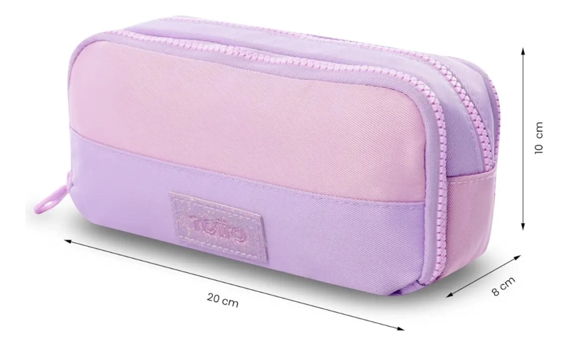 ESTUCHE ESCOLAR MEDIANA PARA NIÑA CLUW MORADA - 2