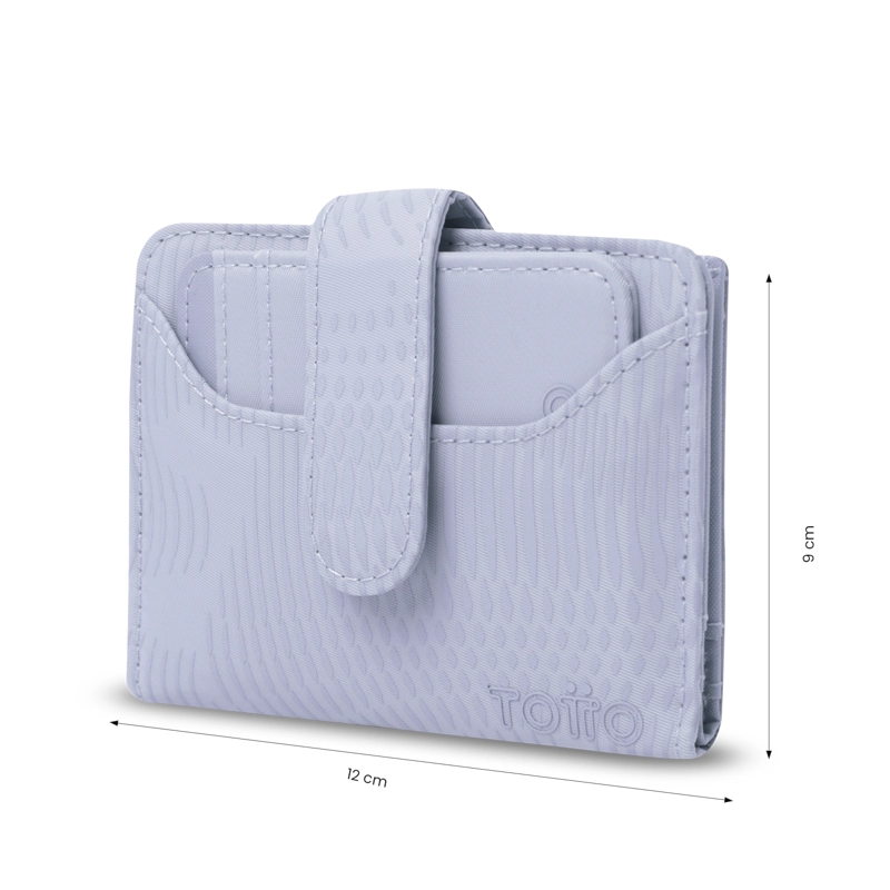 BILLETERA TOTTO RFID BLOCKER TEXTURE DULL MORADO - 2