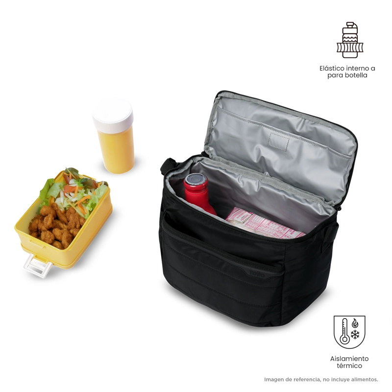 BOLSO LONCHERA PARA ALMUERZO TERMICA TOTTO CAMPUS L NEGRO PARA MUJER, HOMBRE NIÑOS - 3