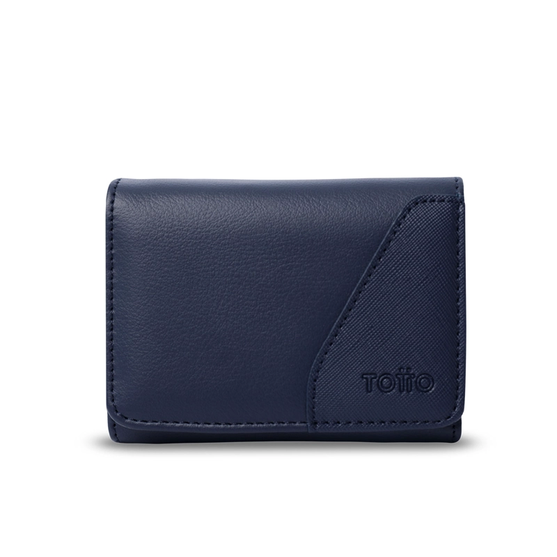 BILLETERA TOTTO RFID BLOCKER SAFFIANO SOB AZUL - 1