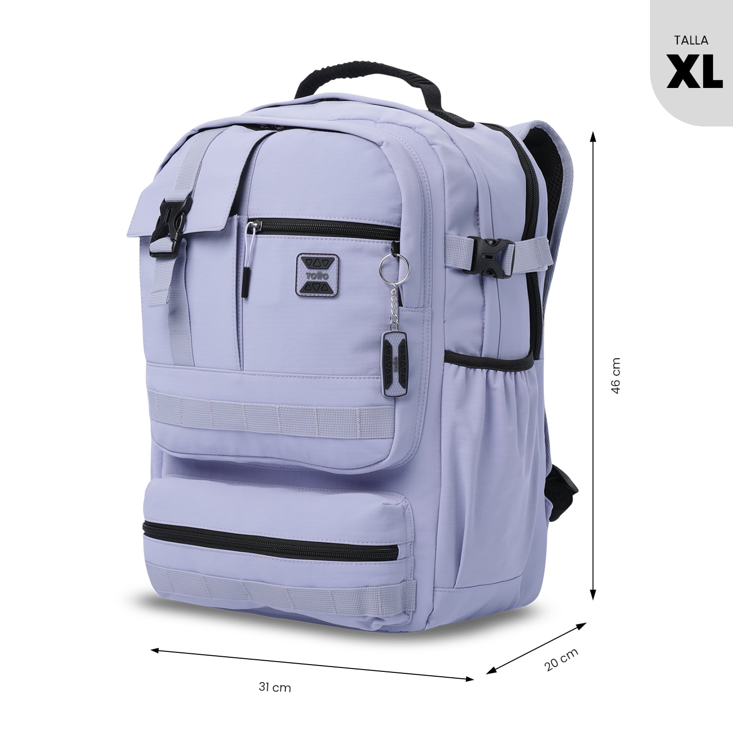 MOCHILA DE VIAJE PARA CABINA TOTTO PORTA NOTEBOOK 15.4' PARA MUJER SPA XL MORADO - 3