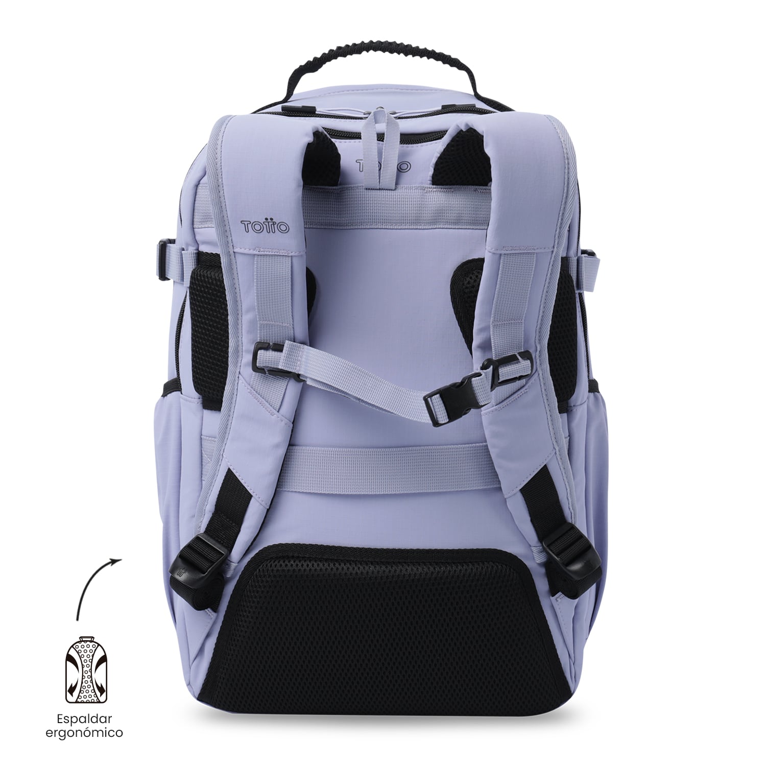 MOCHILA DE VIAJE PARA CABINA TOTTO PORTA NOTEBOOK 15.4' PARA MUJER SPA XL MORADO - 4