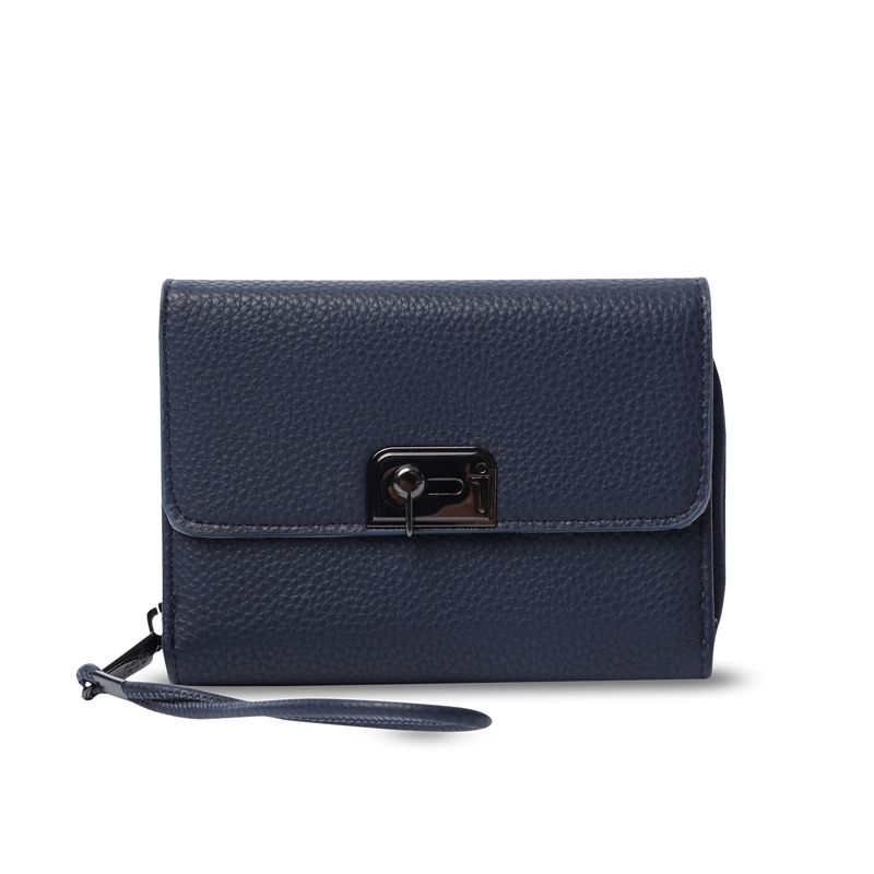 BILLETERA TOTTO RFID BLOCKER SMOOOTH CRI AZUL - 1
