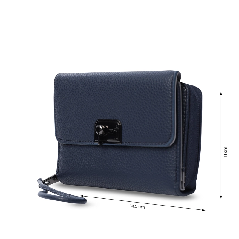 BILLETERA TOTTO RFID BLOCKER SMOOOTH CRI AZUL - 2