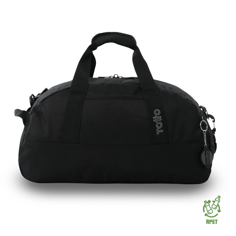 BOLSO DE VIAJE DE CABINA TOTTO RPET 22 LITROS ACTIVE S NEGRO CON CORREA AJUSTABLE - 1