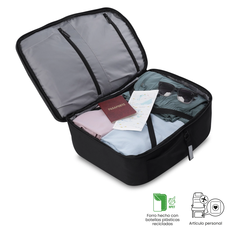 MOCHILA DE VIAJE GRANDE ELAN TRAVEL NEGRO - 7