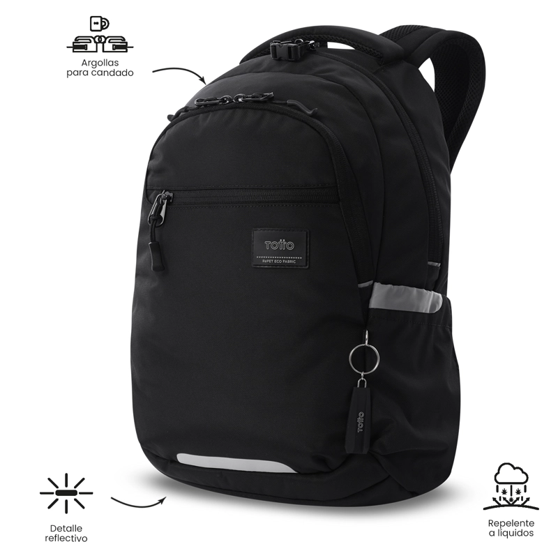 MOCHILA UNIVERSITARIO PORTA PC 14' MISISIPI NEGRO UNISEX - 7