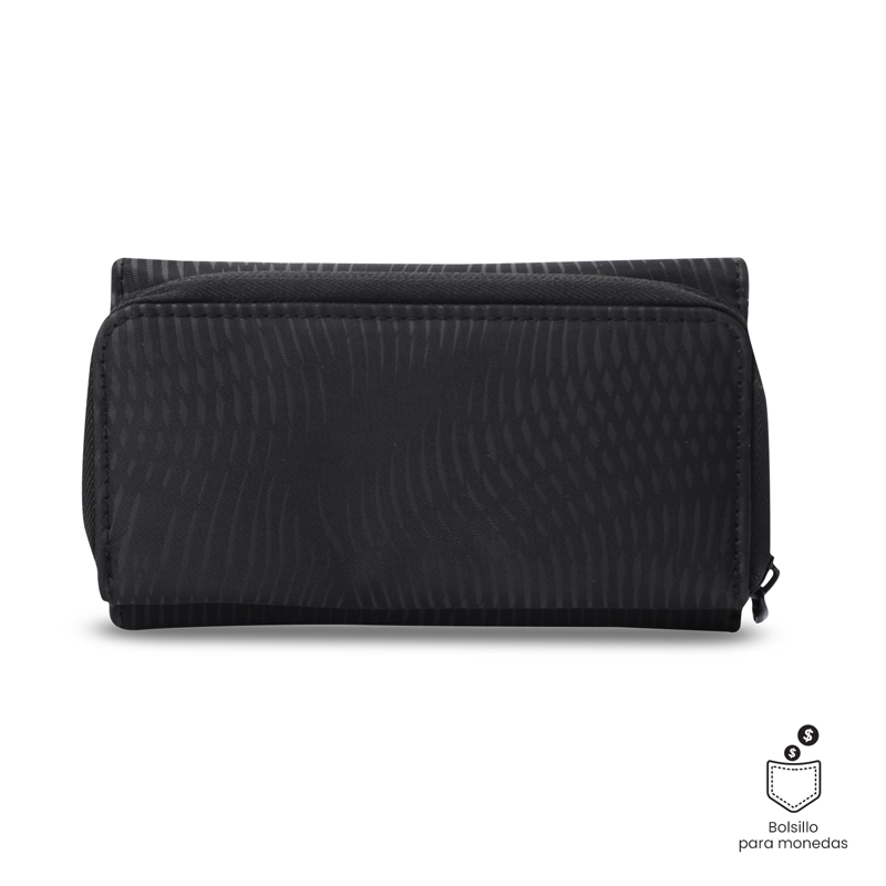 BILLETERA TOTTO RFID BLOCKER TEXTURE VAR NEGRO - 5