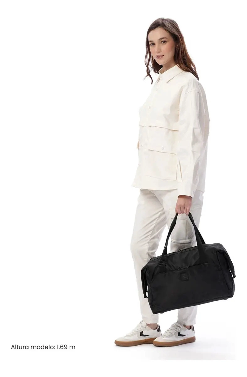 BOLSO TOTTO PORTA PC WEEKENDER M NEGRO - 3