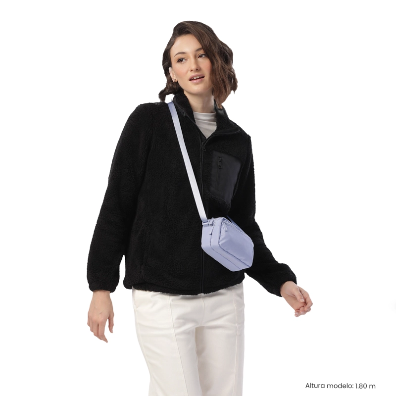 CARTERA PARA MUJER BOMBO TIPO CROSSBODY PEQUEÑO MORADO - 2