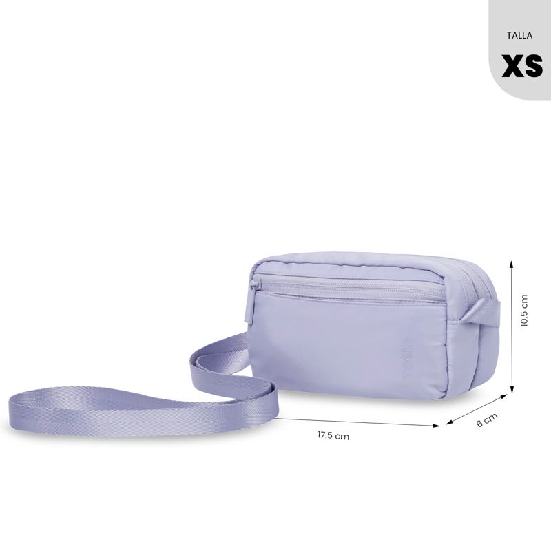 CARTERA PARA MUJER BOMBO TIPO CROSSBODY PEQUEÑO MORADO - 3