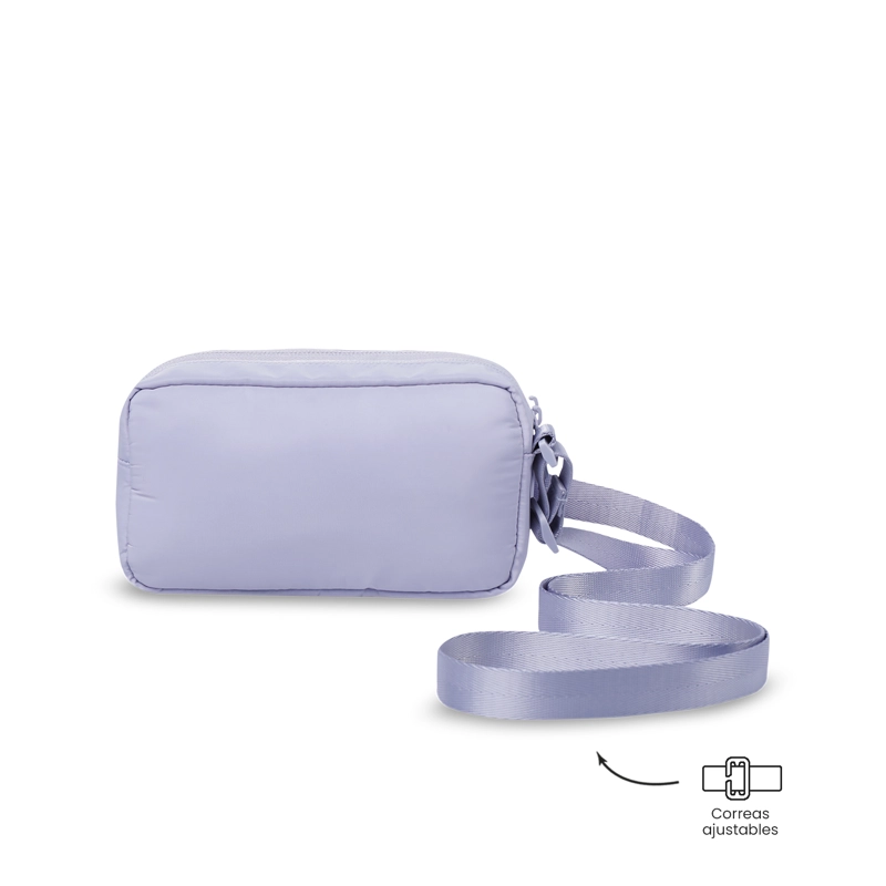 CARTERA PARA MUJER BOMBO TIPO CROSSBODY PEQUEÑO MORADO - 4