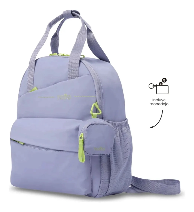 MOCHILA UNIVERSITARIO PORTA TABLET 10  SUZUKA MORADO MUJER - 6
