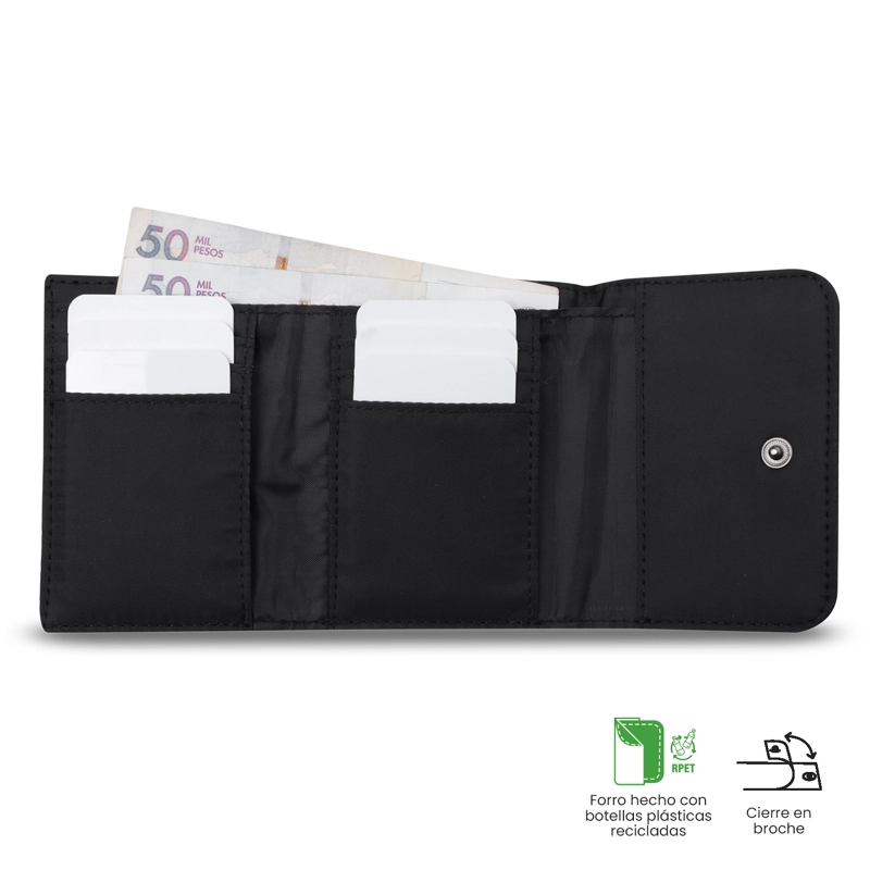 BILLETERA TOTTO RFID BLOCKER ROXANNE NEGRO - 4