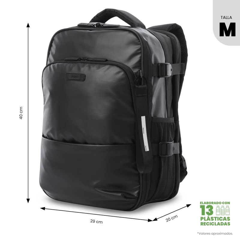 MOCHILA TOTTO PORTA PC 15' TRIP NEGRO - 3