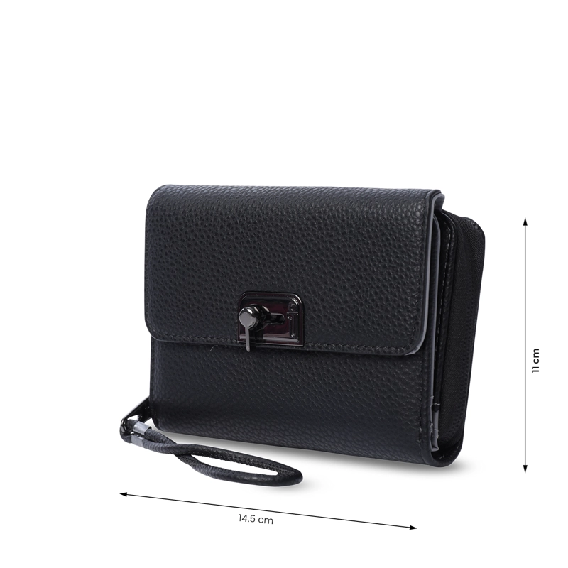 BILLETERA TOTTO RFID BLOCKER SMOOOTH CRI NEGRO - 2