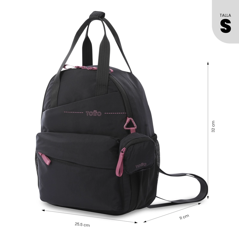 MOCHILA PORTA TABLET 10' TOTTO SUZUKA S PARA MUJER COLOR NEGRO - 3