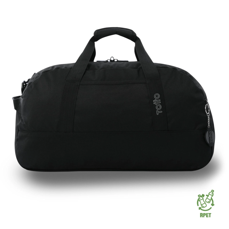 BOLSO DE VIAJE DE CABINA TOTTO RPET 35 LITROS ACTIVE M NEGRO CON CORREA AJUSTABLE - 1