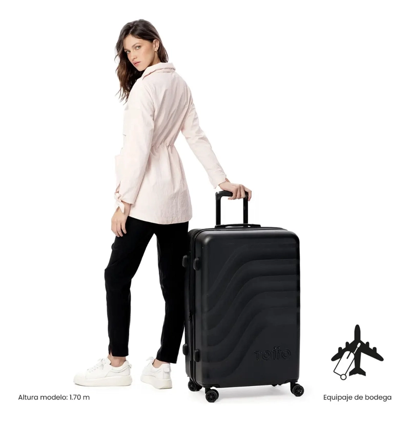 MALETA DE VIAJE TOTTO 23 KG 360 BAZY+ 2.0 BODEGA NEGRO - 2