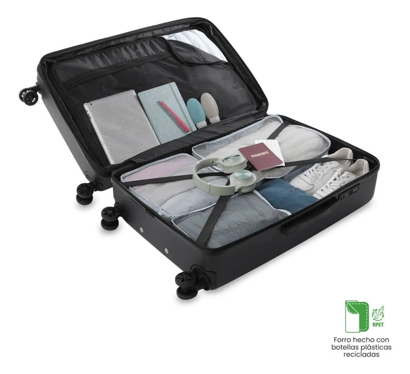 MALETA DE VIAJE TOTTO 23 KG 360 BAZY+ 2.0 BODEGA NEGRO - 6