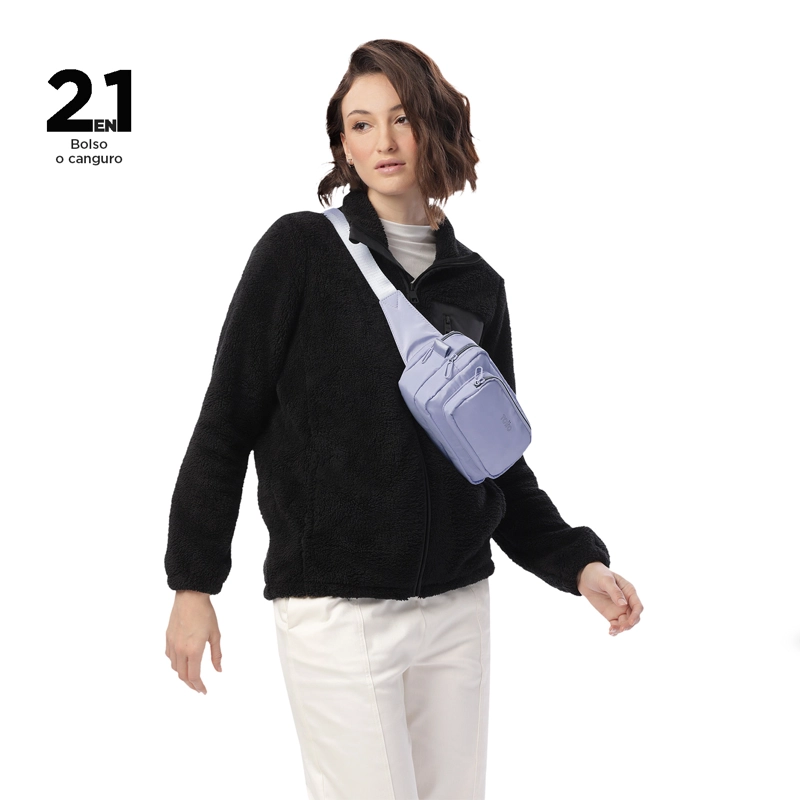 CARTERA PARA MUJER 2 EN 1 FUNTY 3.0 PEQUEÑO MORADO - 3
