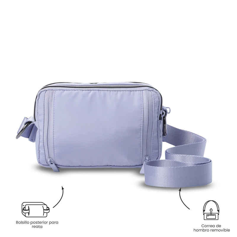CARTERA PARA MUJER 2 EN 1 FUNTY 3.0 PEQUEÑO MORADO - 6