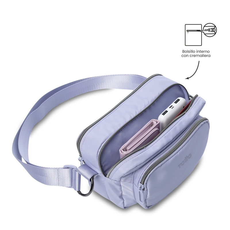CARTERA PARA MUJER 2 EN 1 FUNTY 3.0 PEQUEÑO MORADO - 7