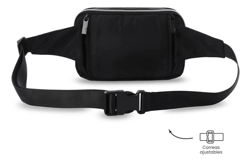 CARTERA TOTTO RIÑONERA 2 EN 1 FUNTY 3.0 PEQUEÑA NEGRO - 1